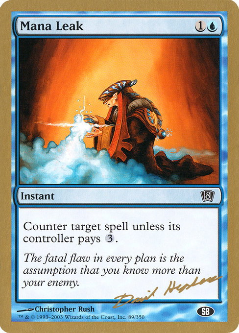 (英)マナ漏出 / Mana Leak【WC03】 World Championship Decks 2003 David Humpherys サイドボード 金枠 No.026