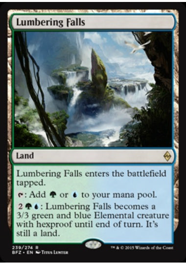 (英)伐採地の滝 / Lumbering Falls【BFZ】 No.239
