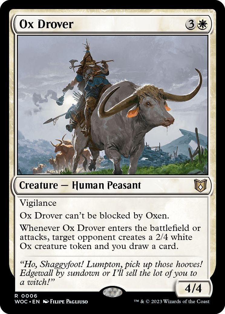 (英)雄牛曳き / Ox Drover【WOC】 No.006