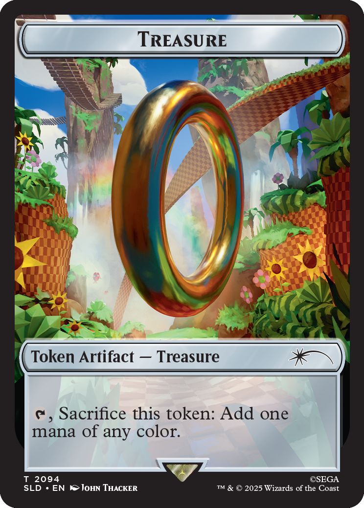 (英)【Foil】宝物トークン / Treasure Token【SLD】 Secret Lair x Sonic: Chasing Adventure No.2094