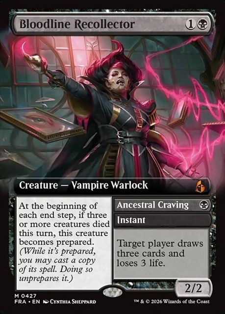 (英)【Foil】血統想起者 / Bloodline Recollector - Ancestral Craving ★拡張枠★ 【FRA】 No.427