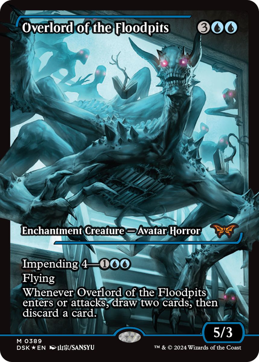 (英)【Foil】フラッドピットの大主 / Overlord of the Floodpits ★ショーケース枠★(ジャパン・ショーケース) 【DSK】 No.389