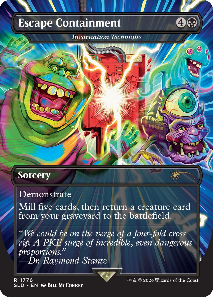 (英)Escape Containment[具現の技 / Incarnation Technique]【SLD】 Secret Lair x Ghostbusters: Slimer No.1776