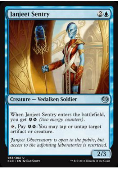 (英)【Foil】ジャンジーの歩哨 / Janjeet Sentry【KLD】 No.053