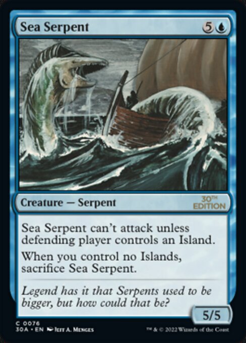 (英)大海蛇 / Sea Serpent【30A】 No.076 ※トーナメントで使用することはできません。