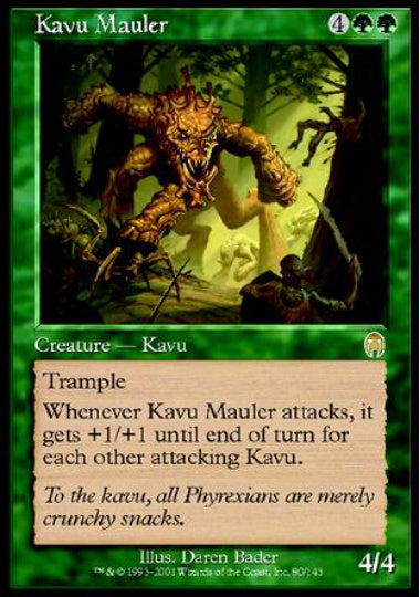 (英)【Foil】カヴーのやっかいもの / Kavu Mauler【APC】 No.080