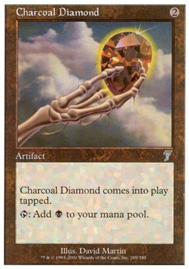 (英)【Foil】炭色のダイアモンド / Charcoal Diamond【7ED】 No.289