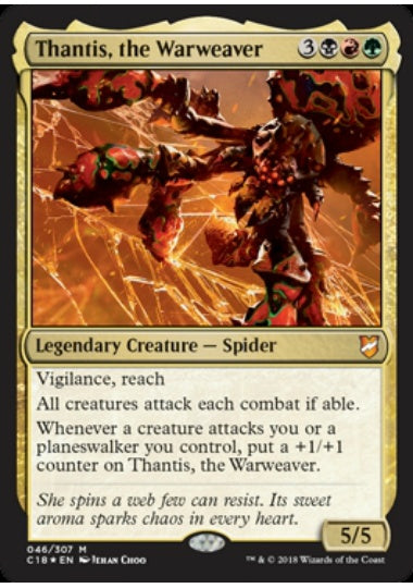 (英)【Foil】戦争織り、タンティス / Thantis, the Warweaver【C18】 No.046
