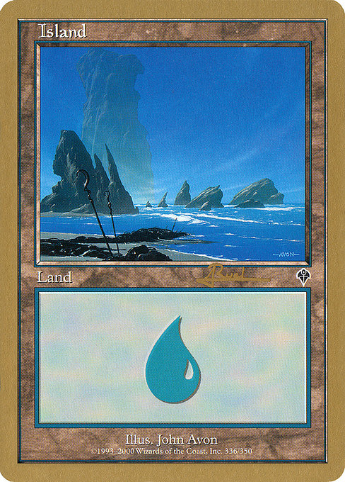 (英)島 / Island【WC01】 World Championship Decks 2001 Antoine Ruel 金枠 No.104