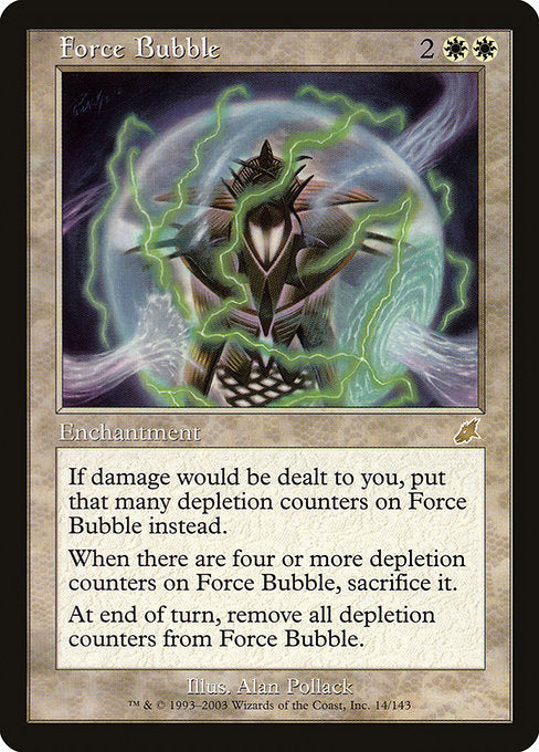 (英)【Foil】力場の泡 / Force Bubble【SCG】 No.014
