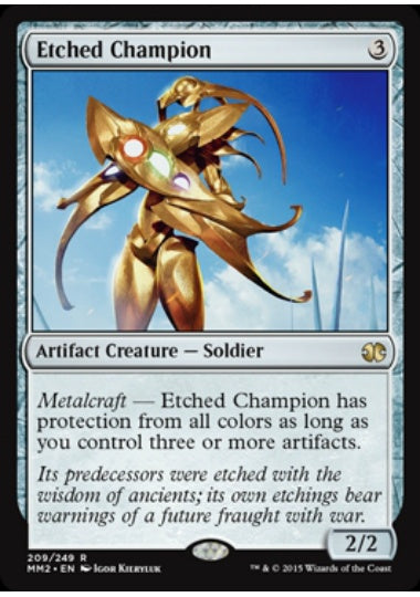 (英)刻まれた勇者 / Etched Champion【MM2】 No.209