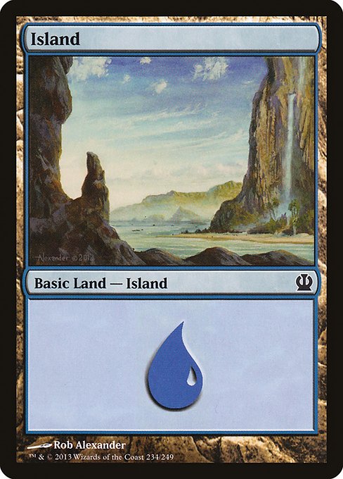 (英)【Foil】島 / Island【THS】 No.234