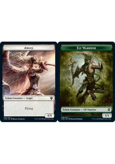 (英)【Foil】天使トークン / Angel TokenNo.001 - エルフ・戦士トークン / Elf Warrior Token【CMR-TOKEN】 No.008