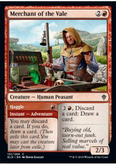 (英)【Foil】谷の商人 / Merchant of the Vale - 値切り / Haggle【ELD】 No.131