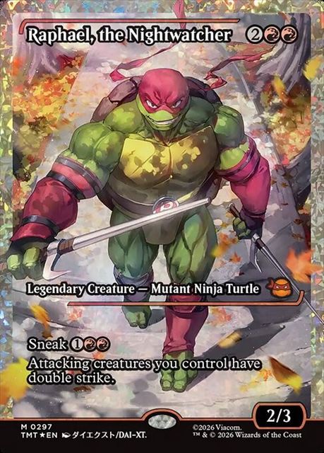(英)【フラクチャーFoil】ナイトウォッチャー、ラファエロ / Raphael, the Nightwatcher ★ショーケース枠★(ジャパン・ショーケース) 【TMT】 No.297