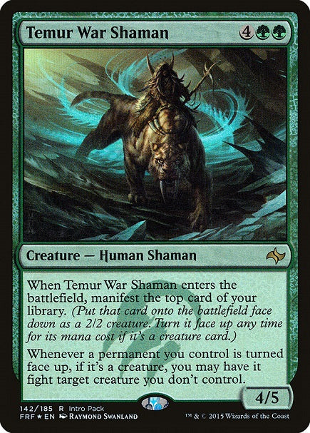 (英)【Foil】ティムールの戦巫師 / Temur War Shaman【PRM】エントリーセットプロモ No.037