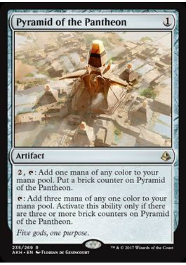 (英)【Foil】神々のピラミッド / Pyramid of the Pantheon【AKH】 No.235