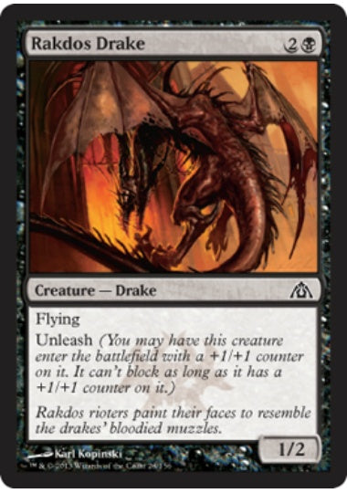 (英)【Foil】ラクドスのドレイク / Rakdos Drake【DGM】 No.028