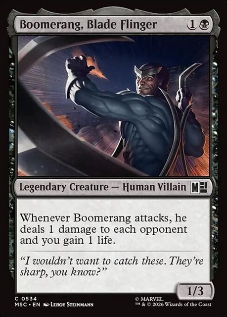 (英)刃の投擲手、ブーメラン / Boomerang, Blade Flinger【MSC】 No.534