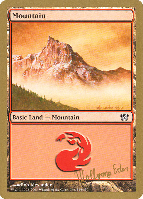 (英)山 / Mountain【WC03】 World Championship Decks 2003 Wolfgang Eder 金枠 No.123
