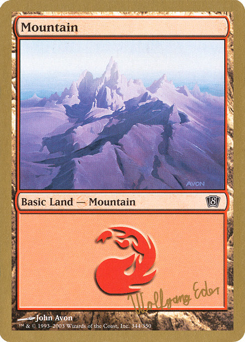 (英)山 / Mountain【WC03】 World Championship Decks 2003 Wolfgang Eder 金枠 No.122