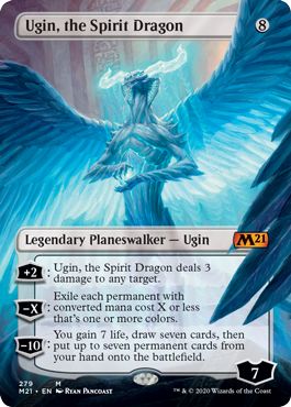 (英)【Foil】精霊龍、ウギン / Ugin, the Spirit Dragon ★拡張枠★ 【M21】 No.279
