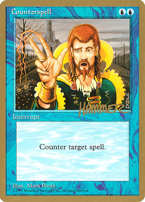 (英)対抗呪文 / Counterspell【PTC】 ProTour NewYork Decks 1996 Shawn "Hammer" Regnier 金枠 No.071