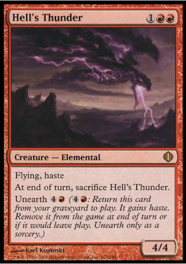(英)【Foil】地獄の雷 / Hell's Thunder【ALA】 No.103