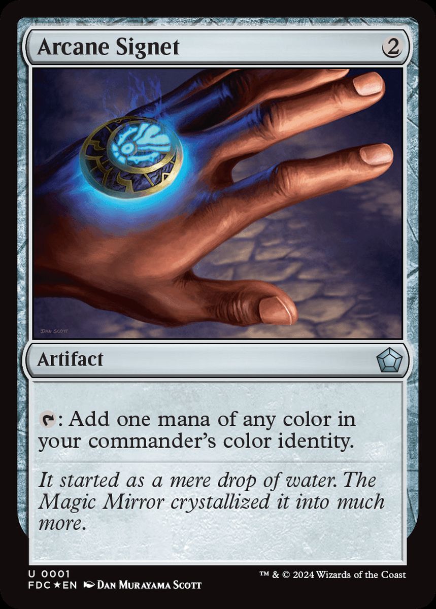 (英)【Foil】秘儀の印鑑 / Arcane Signet【FDC】Starter Collection収録 No.001