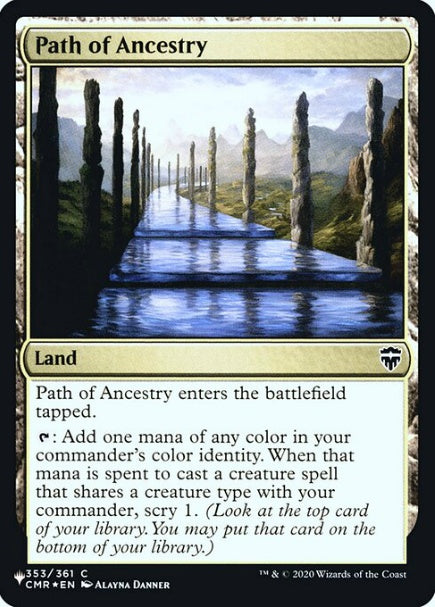 (英)【Foil】祖先の道 / Path of Ancestry【SLD-C21】Heads I Win, Tails You Lose No.065