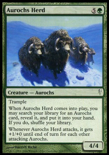 (英)【Foil】オーロクスの獣群 / Aurochs Herd【CSP】 No.103