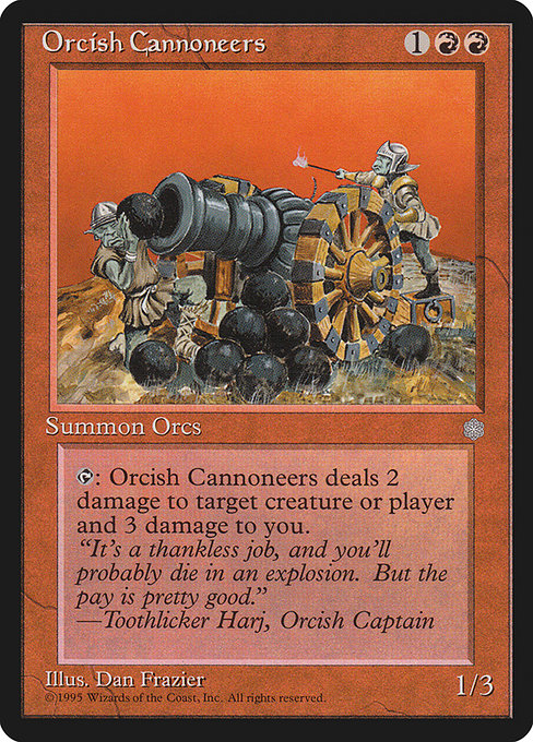 (英)Orcish Cannoneers【ICE】 No.205