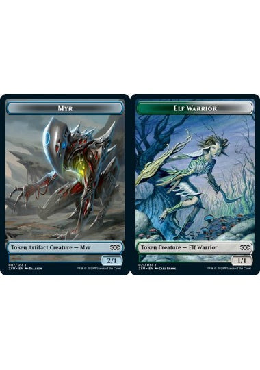 (英)【Foil】マイアトークン / Myr TokenNo.007 - エルフ・戦士トークン / Elf Warrior Token【2XM-TOKEN】 No.021