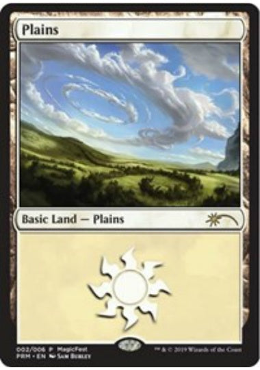 (英)【Foil】平地 / Plains【PRM】2019年 マジックフェストプロモ No.084