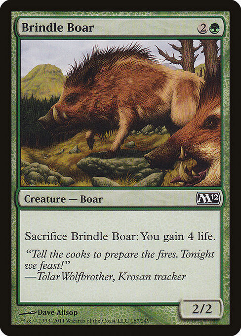 (英)【Foil】斑の猪 / Brindle Boar【M12】 No.167