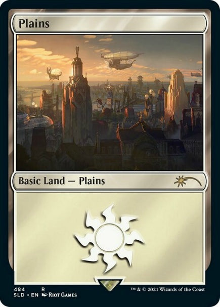 (英)【Foil】平地 / Plains【SLD】Secret Lair x Arcane: Lands No.484