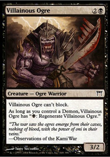 (英)【Foil】悪逆な大峨 / Villainous Ogre【CHK】 No.148