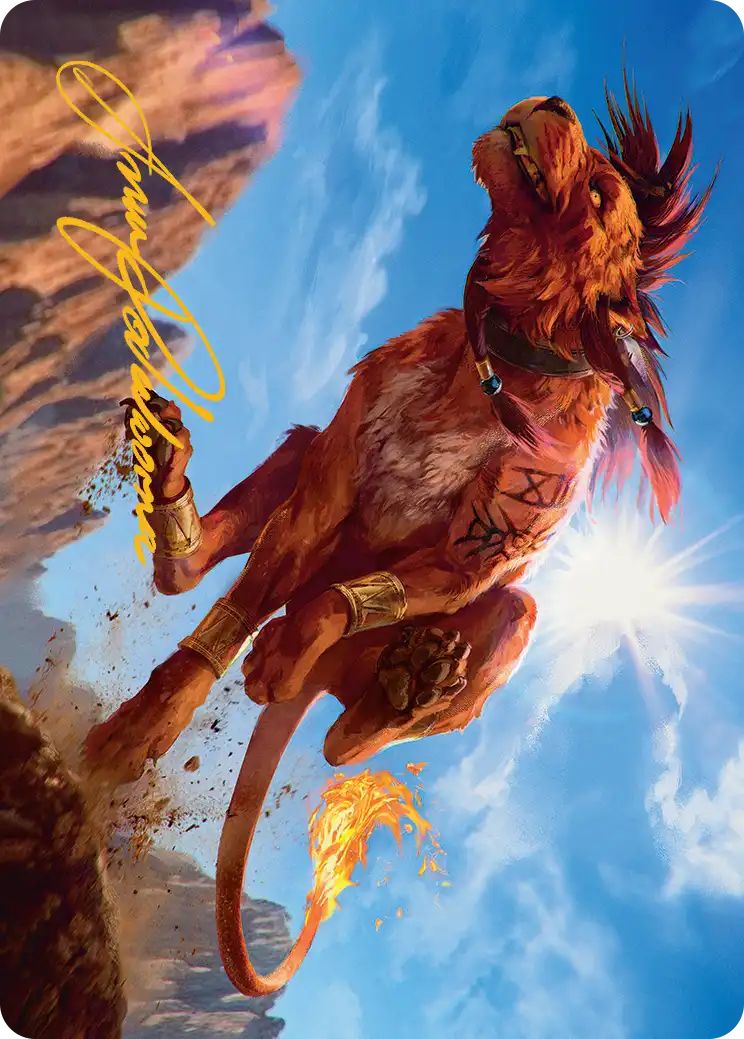 (英)誇り高き戦士、レッドXIII / Red XIII, Proud Warrior【FIN】 アート・カード 【箔押し】 No.030 ※トーナメントで使用することはできません。