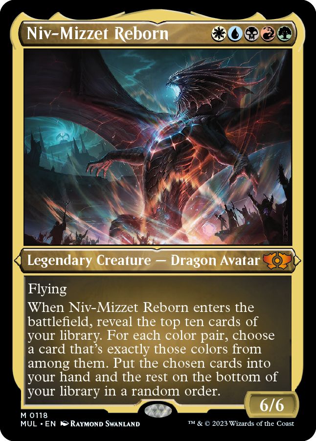 (英)【エッチングFoil】ニヴ＝ミゼット再誕 / Niv-Mizzet Reborn【MUL】 No.118
