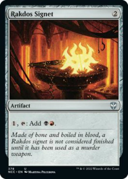 (英)ラクドスの印鑑 / Rakdos Signet【NCC】 No.378