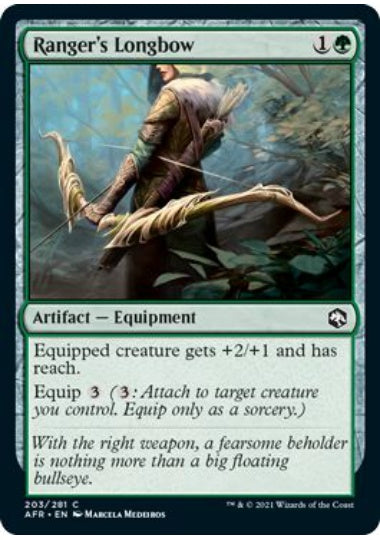 (英)【Foil】レンジャーの長弓 / Ranger's Longbow【AFR】 No.203