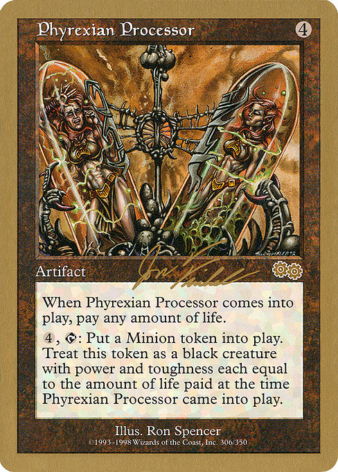 (英)ファイレクシアの処理装置 / Phyrexian Processor【WC00】 World Championship Decks 2000 Jon Finkel 金枠 No.079