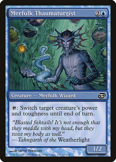 (英)マーフォークの秘術師 / Merfolk Thaumaturgist【PLC】 No.056