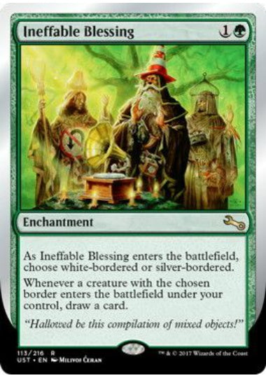 (英)【Foil】Ineffable Blessing 【UST】 (bordered)No.113C