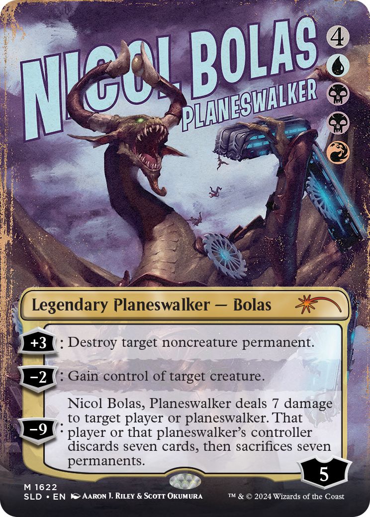 (英)プレインズウォーカー、ニコル・ボーラス / Nicol Bolas, Planeswalker【SLD】 Outlaw Anthology Vol. 1: Rebellious Renegades No.1622