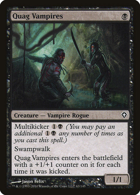 (英)【Foil】泥地の吸血鬼 / Quag Vampires【WWK】 No.063