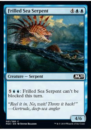 (英)【Foil】大襞海蛇 / Frilled Sea Serpent【M20】 No.061