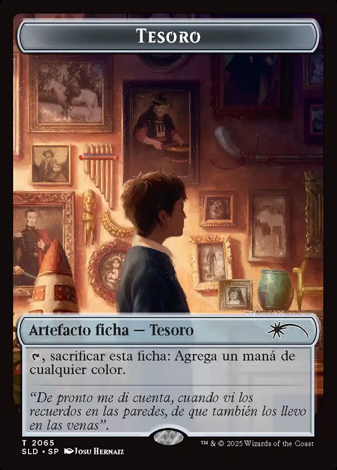 (スペイン語)Ficha de Tesoro / Treasure Token【SLD】 Secret Lair Presents: Nuestra Magia No.2065