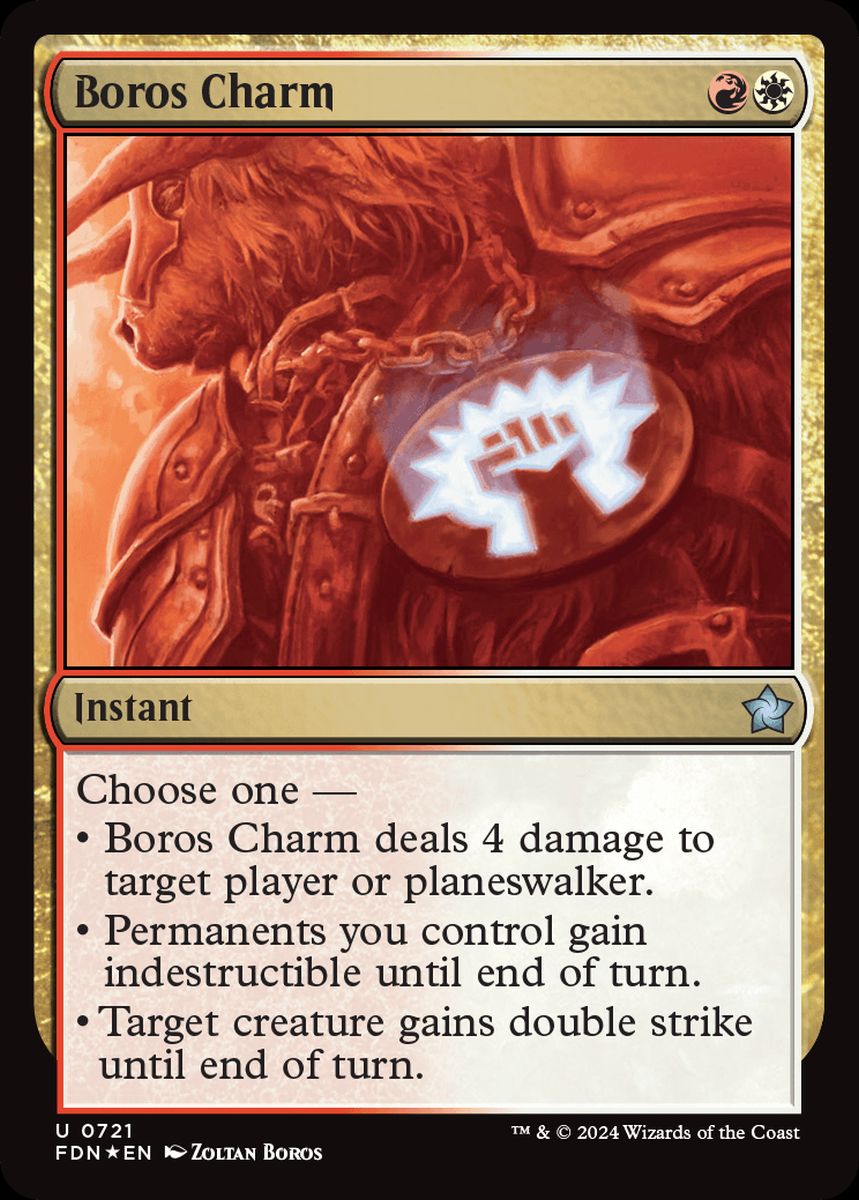 (英)【Foil】ボロスの魔除け / Boros Charm【FDN】Starter Collection収録 No.721