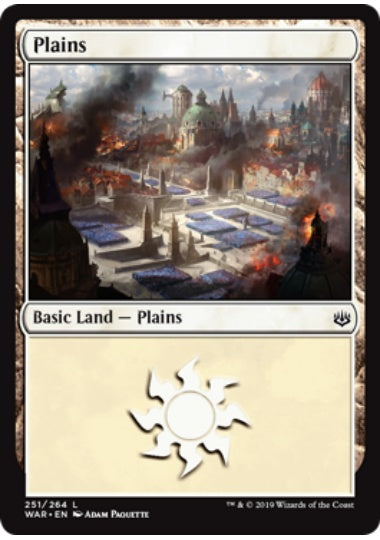 (英)【Foil】平地 / Plains【WAR】 No.251